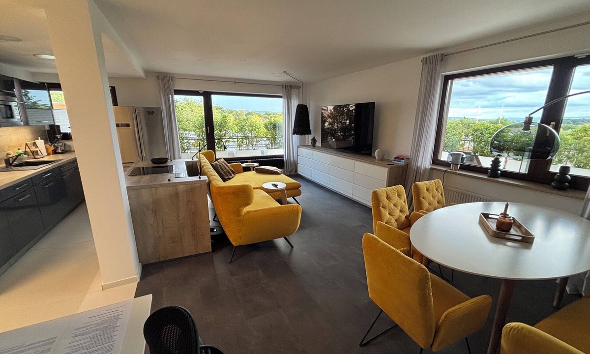 Bad Salzuflen Apartment | Fantastic view - penthouse, air conditioning, roof terrace in Bad Salzuflen