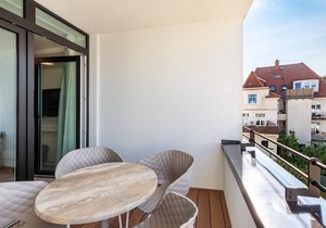 Family-friendly apartment with loggia and in-house SPA area included in Lübeck