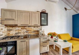 Studio with air conditioning and pool in Pompeiana