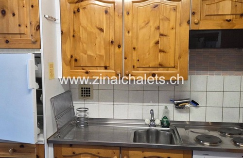 Zinal Apartment | Appartment in a building in Zinal - 2 beds in the living room - TV broadcasting - kitchen - 1 bathro