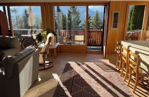 Martigny-Combe Apartment | Cozy Flat in Mountain Chalet with Panoramic Views in a Serene Setting