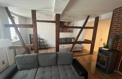 Dornburg Apartment | Holiday Apartment 'Grünes Haus Dornburg' with Wi-Fi