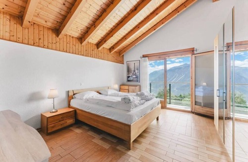 Randogne Ski Chalet | Spacious Alpine Oasis | Hot Tub, Game Room, EV Garage, Matterhorn & Rhône Views