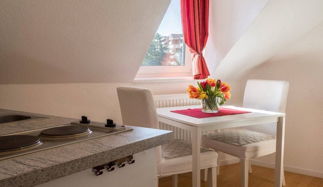Attic Room with Kitchenette 'Kletterrose' Near Old Town Center in Kreuzlingen
