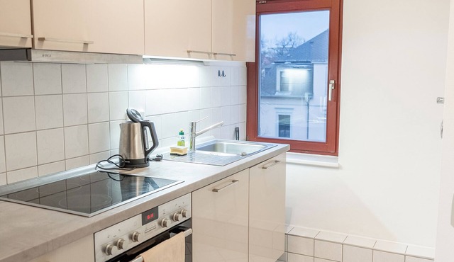 Bright apartment with balcony & close to the Elbe cycle path with bicycle cellar in Dresden