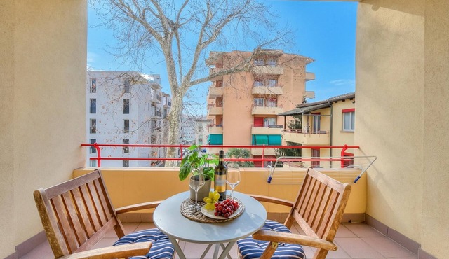 Central Love Apartment with Terrace and Parking, Lugano, Switzerland in Lugano