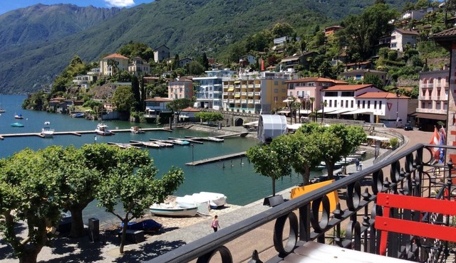 Charming tower-like duplex apartment directly on the lake promenade of Ascona in Ascona