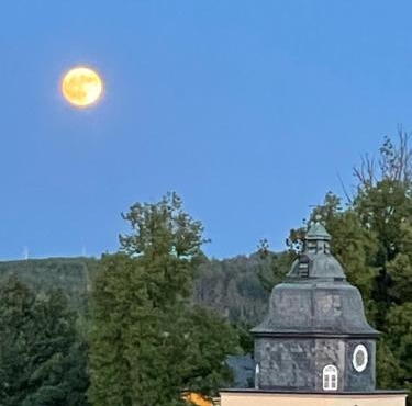 Ferienwohnung im Chaletstil Schlossblick 51 qm Wellness Fitness Sauna Bergrödelhof in Feilitzsch