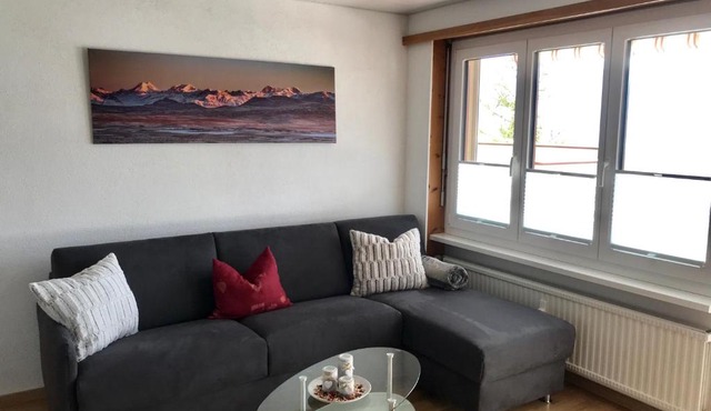 Gemütliche sonnige Wohnung Bergpanoramasicht in Albinen
