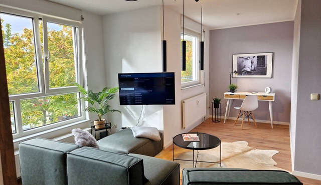 Modern apartment with workplace for singles & couples - close to the center of Gera in Gera