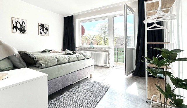 Modern vacation apartment near the center/train station with WiFi & parking space in Schneverdingen