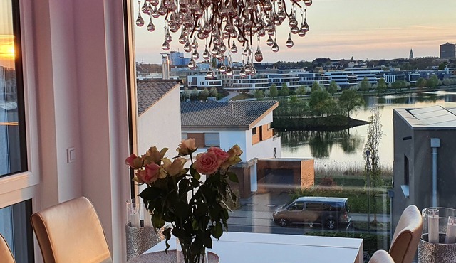 Private accommodation with roof terrace on Lake Phoenix in Dortmund