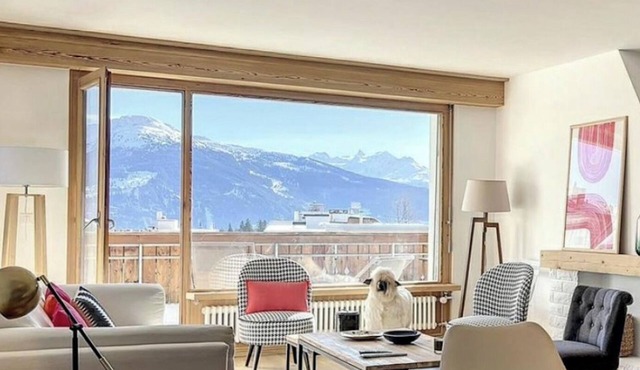 Spacious 3-bedroom apartment with XL terrasse in the centre of Crans in Crans-Montana