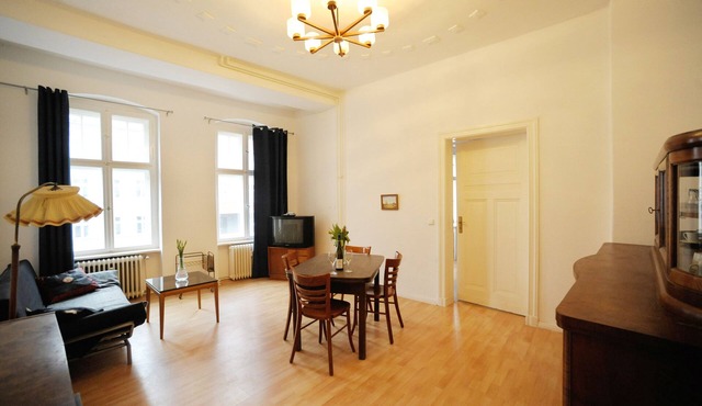 Spacious and Renovated Pre-War Apartment With a New Bath and 2 Balconies in Berlin