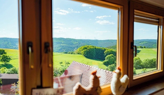 Vacation apartment with a view of the countryside - ideal for families and friends up to 6 pers. in Rothenberg