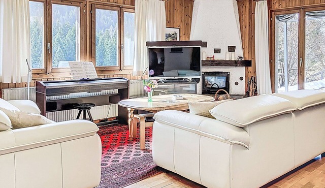 Wonderful private villa for 7 people with WIFI, TV, patio, pets allowed and panoramic view in Morgins