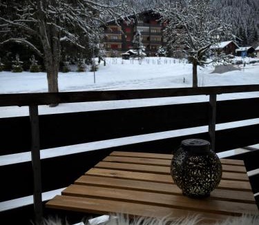 Morgins Apartment | Morgins, studio avec balcon