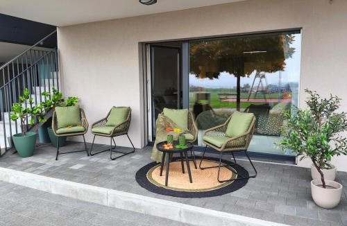 Bulle Apartment | Quiet Apartment in Bulle with Terrace, Free Parking & Mountain Views