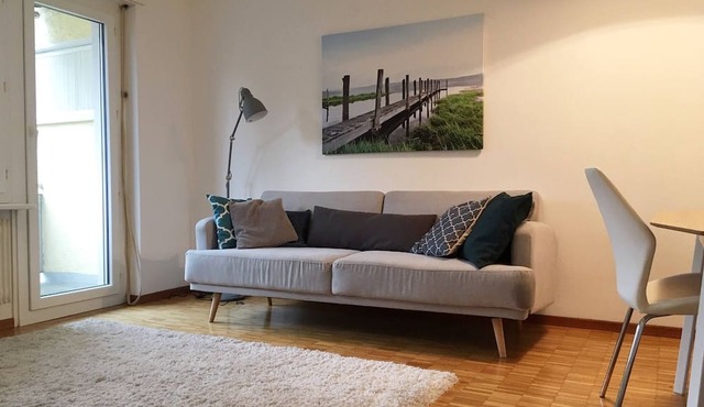 2 rooms with balcony, central, quiet location in St. Gallen