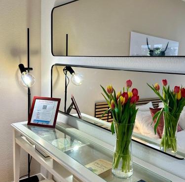 Alpine City Studio with AC, garden terrace and much privacy in Zurich